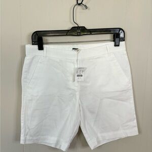 Crewcuts white Bermuda shorts size 16 kids